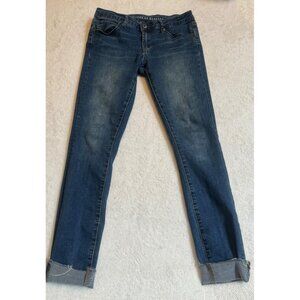 Article‎ of Society Jeans Juniors 3 Denim Blue Cuff Raw Hem Straight Leg